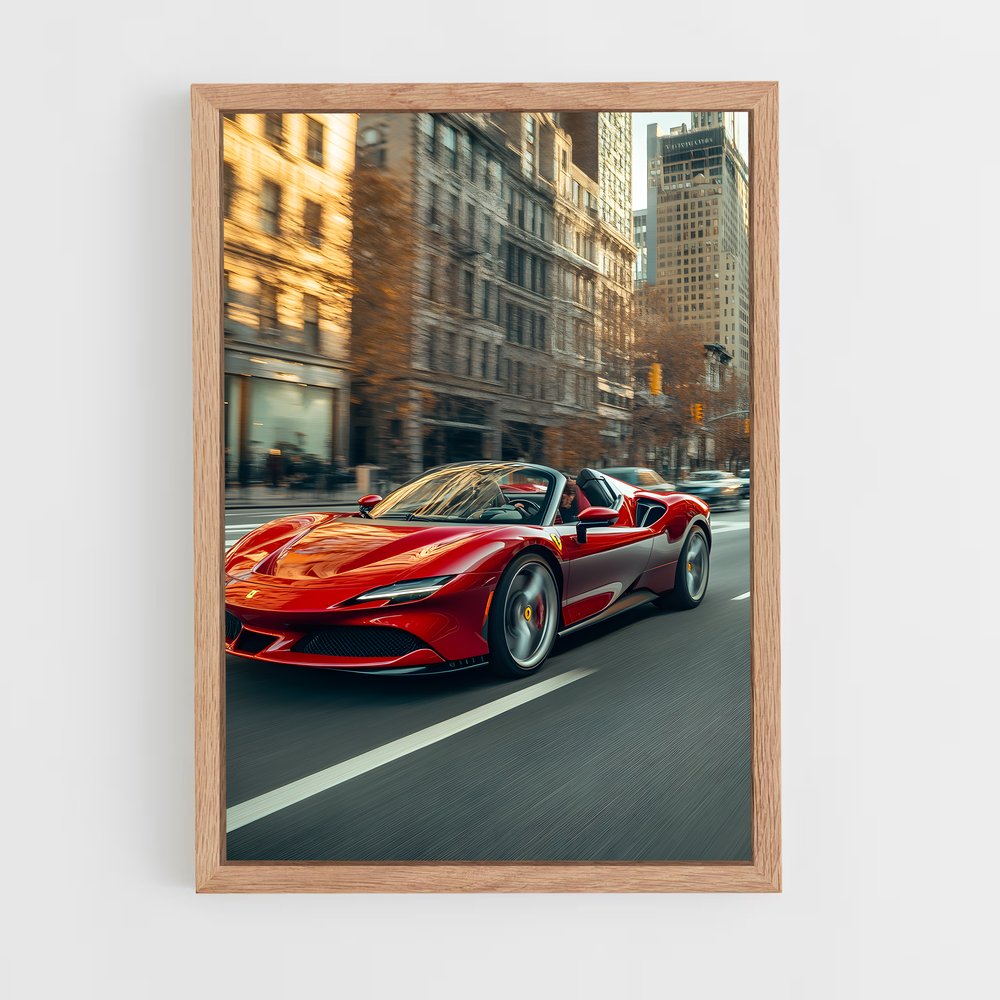 Poster gts de Vitesse – affiche Ferrari (vue 4)